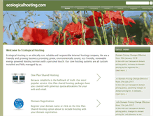 Tablet Screenshot of ecologicalhosting.com